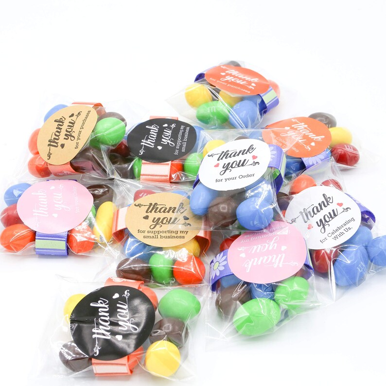 Infi-touch 2 Inch Round Pink Thank You Stickers -500 Labels per Roll ...