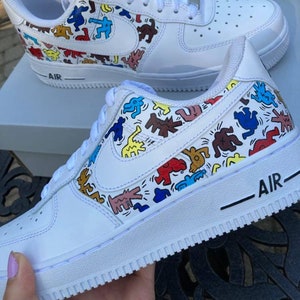 Keith Haring inspired AF1&#39;s (AF1&#39;s + design)