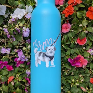 Custom Pet Portrait Hydroflask (Hydroflask + design)