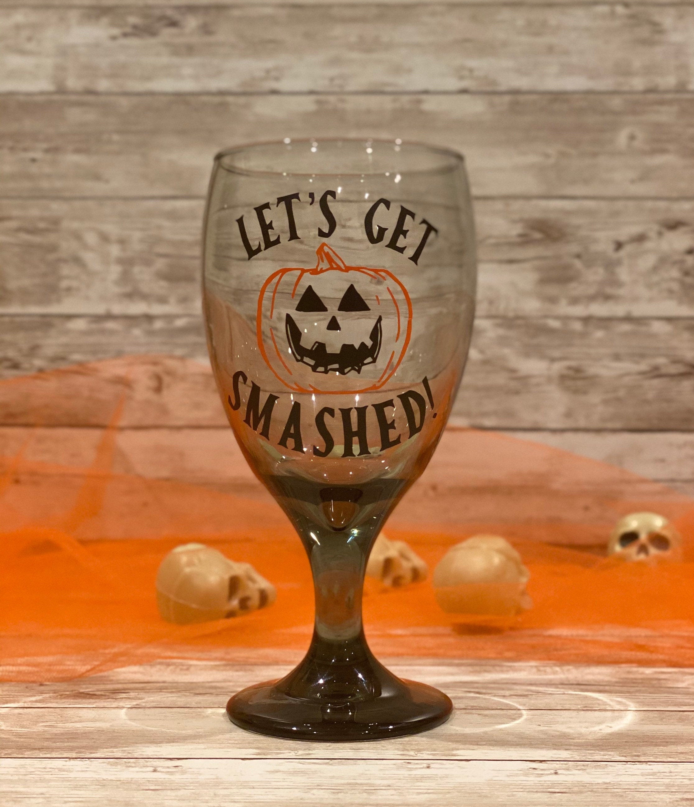 Halloween Wine Glasses / Goblets With Stem Party Glasses / Etsy