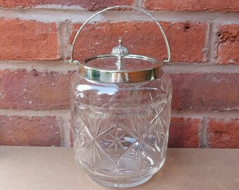 1950s candy jar | Etsy Glass powder jar 1950's French vintage