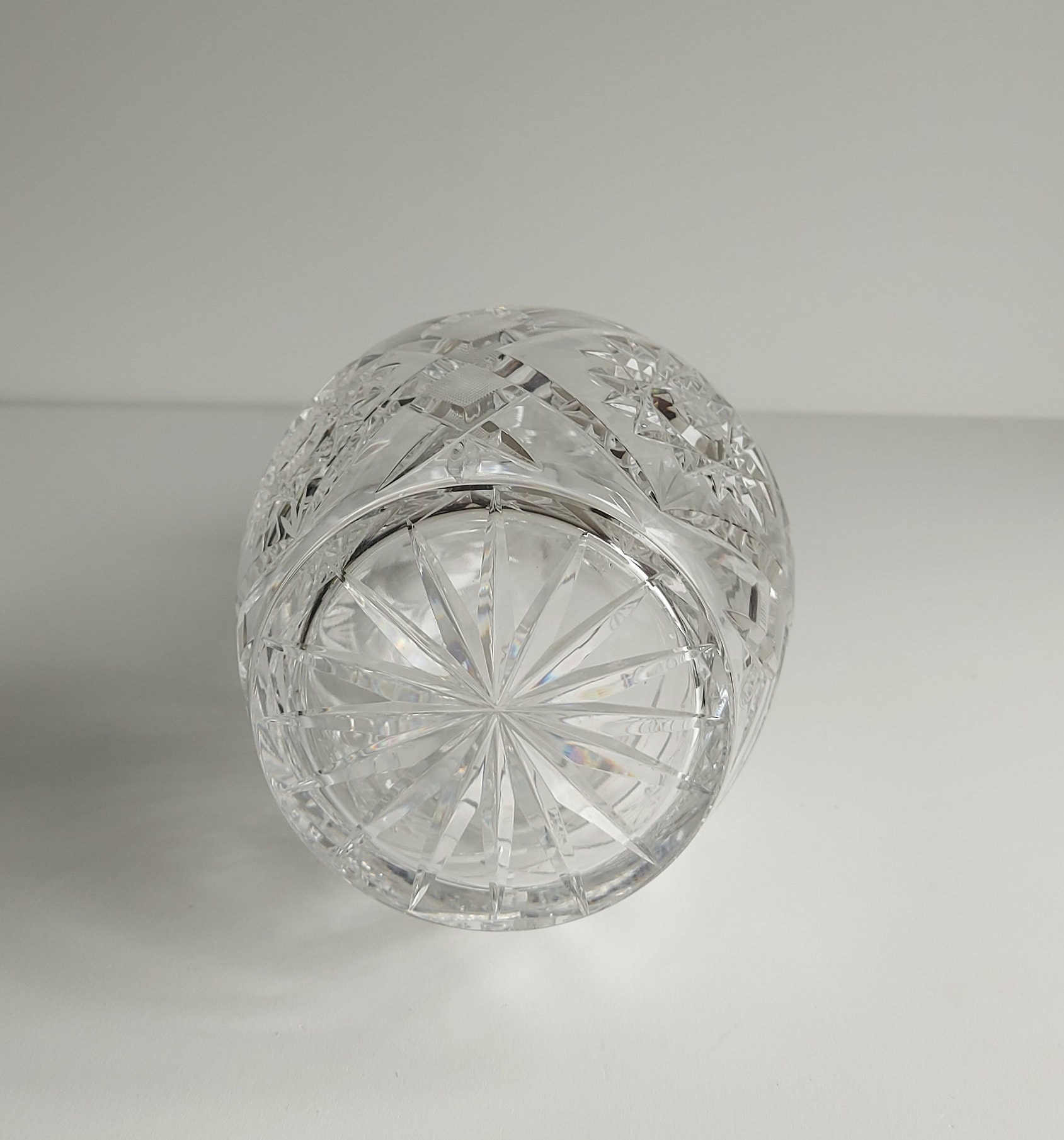 Bohemia Lead Crystal Decanter Vintage in original box Etsy