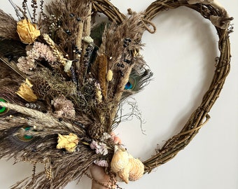 Sea Side and Dried Flower Everlasting Wreath