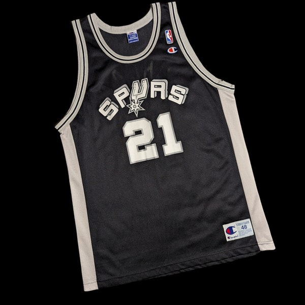 Tim Duncan San Antonio Spurs Champion NBA jersey Sz 48