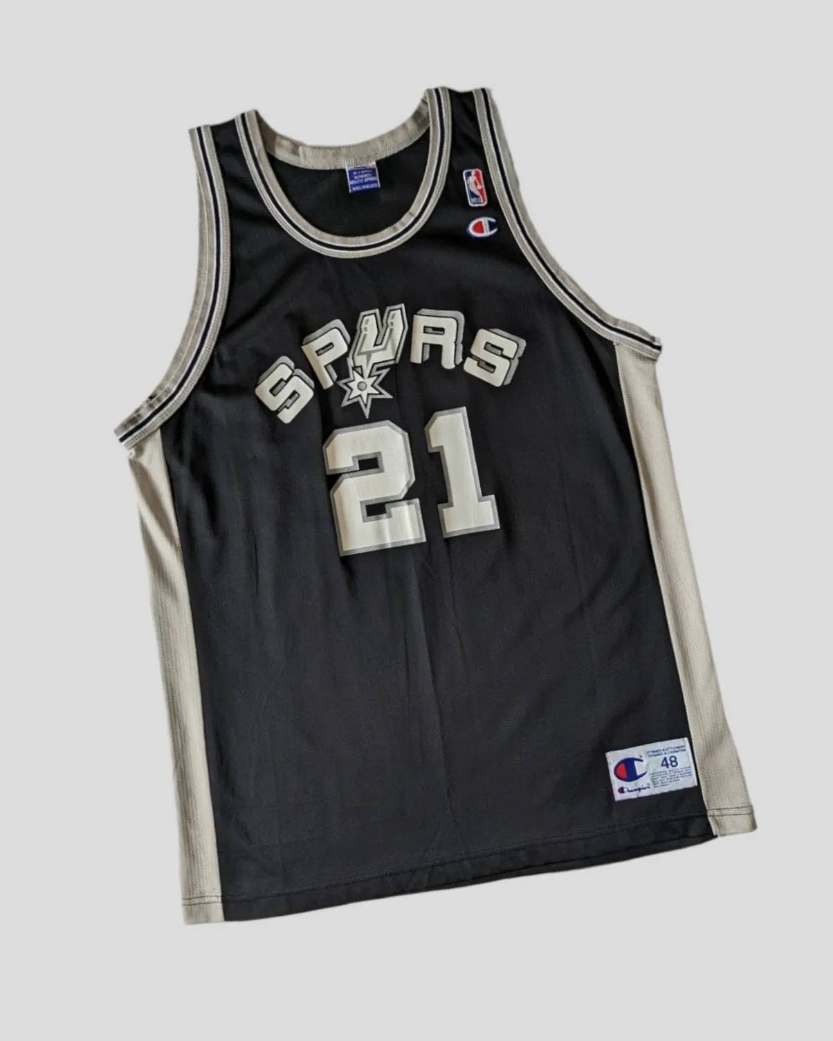Tim Duncan Rookie Signed Game Used 1997-98 San Antonio Spurs Uniform Jersey JSA