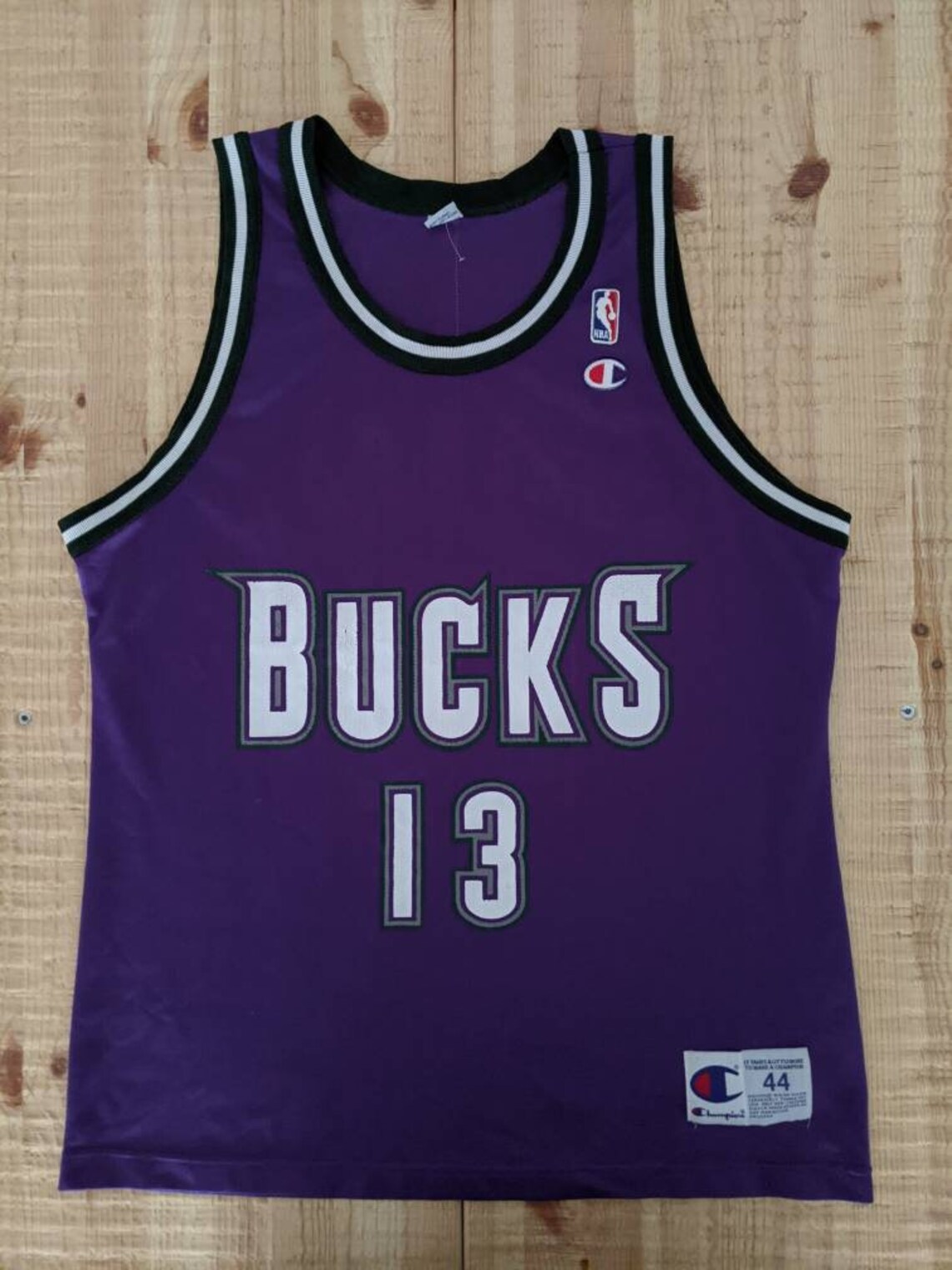 Glenn Robinson 34 Milwaukee Bucks Champion NBA jersey Sz ...