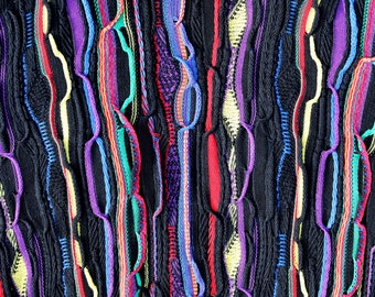 VINTAGE 90s Rainbow COOGI Style Knit 
