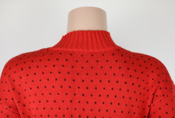 VINTAGE 50s Red Jumper, Size 8-10, 50s Pin UP, 19… - image 10