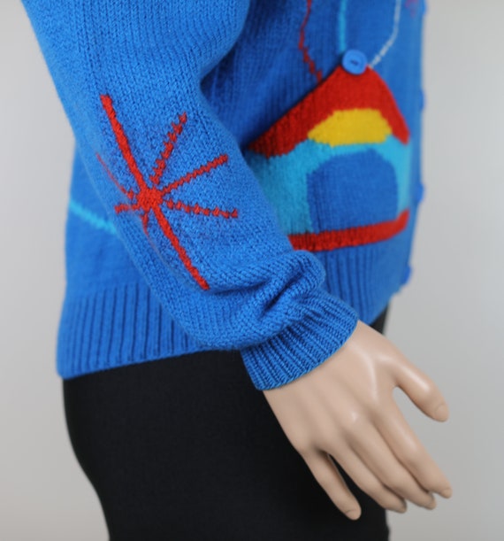 VINTAGE 90s UGLY JUMPER! 90s Rainbow Circus Knit,… - image 6