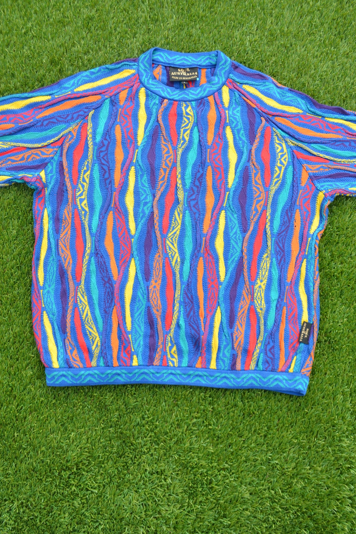 VINTAGE 90s Rainbow AUTHENTIC COOGI Knit Vintage 90s Coogi - Etsy