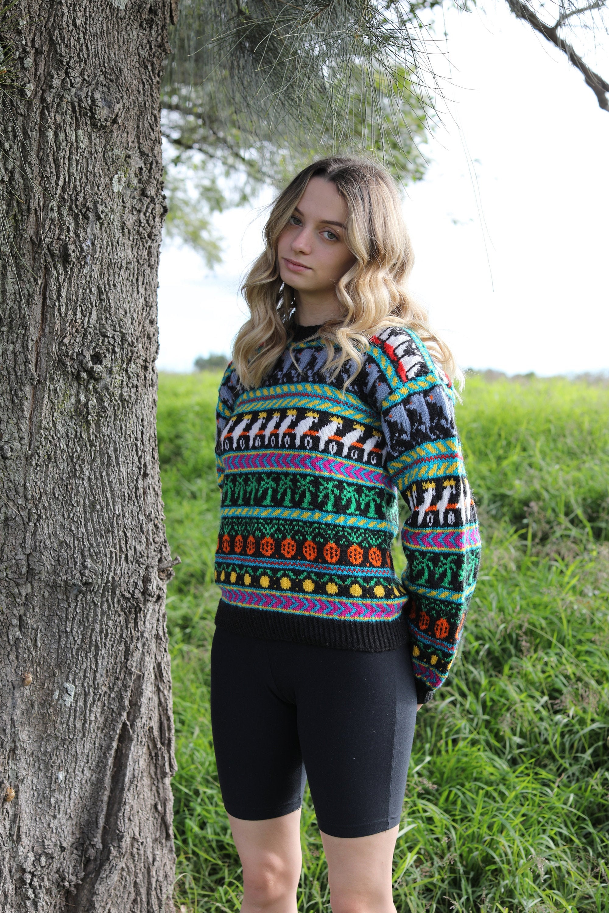 VINTAGE 80s Liz Gemmell Jumper Jenny Kee Style 80s JUMPER - Etsy