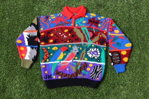 Vintage 80s JENNY KEE oz All Jumper 