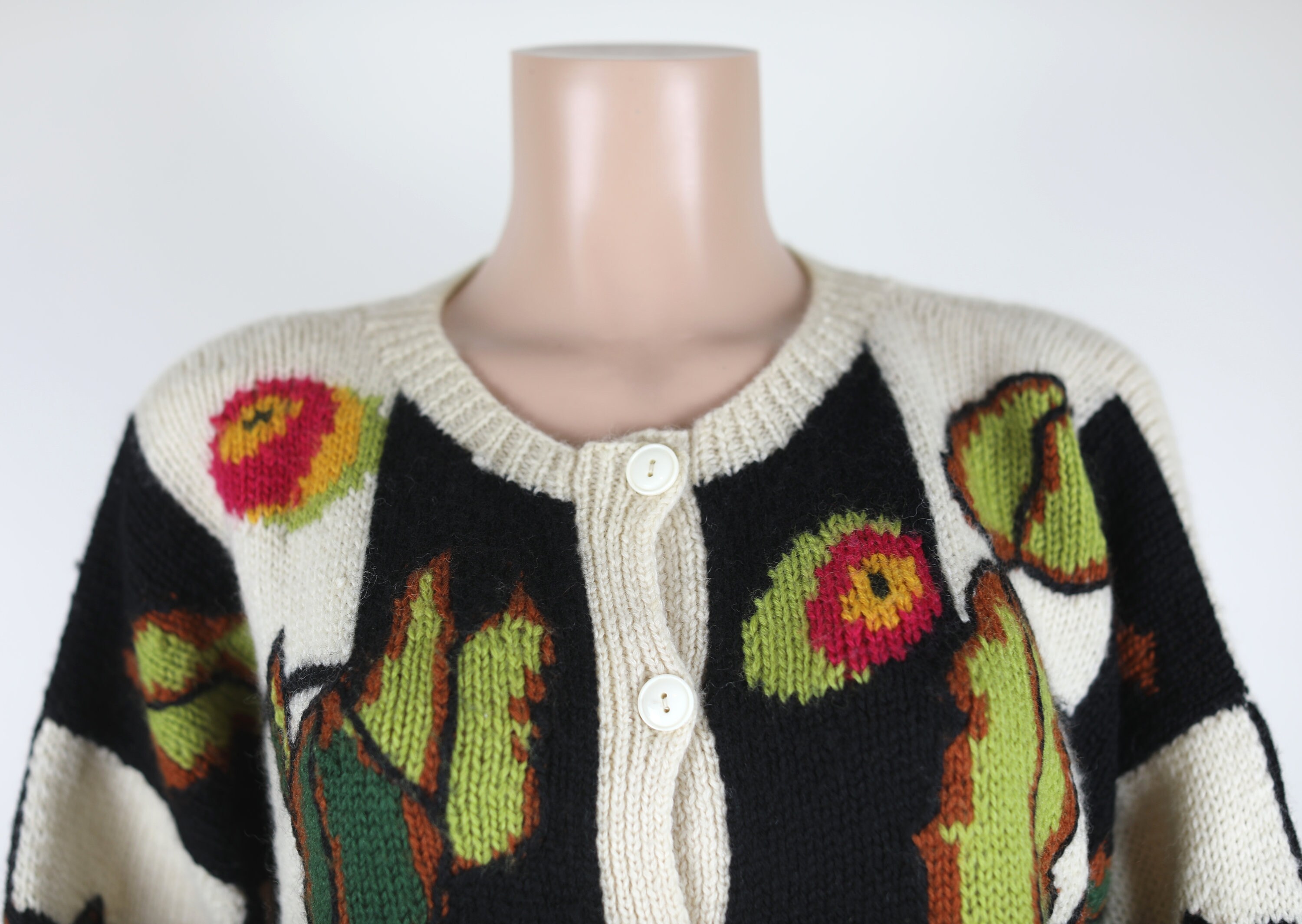 Vintage 80s ORIGINAL JENNY KEE Jumper, gumnut and Leaves