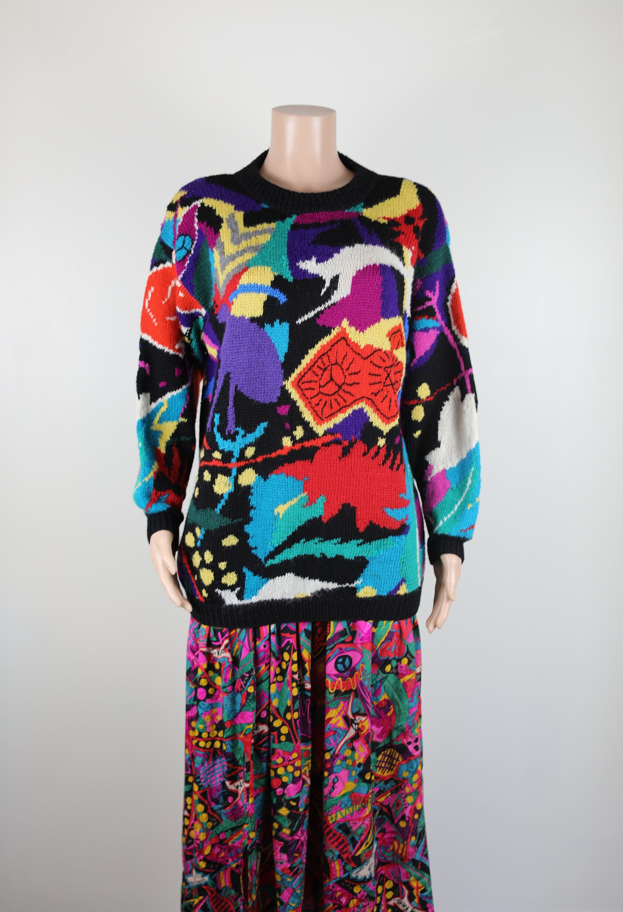 Vintage 80s JENNY KEE Jumper,  