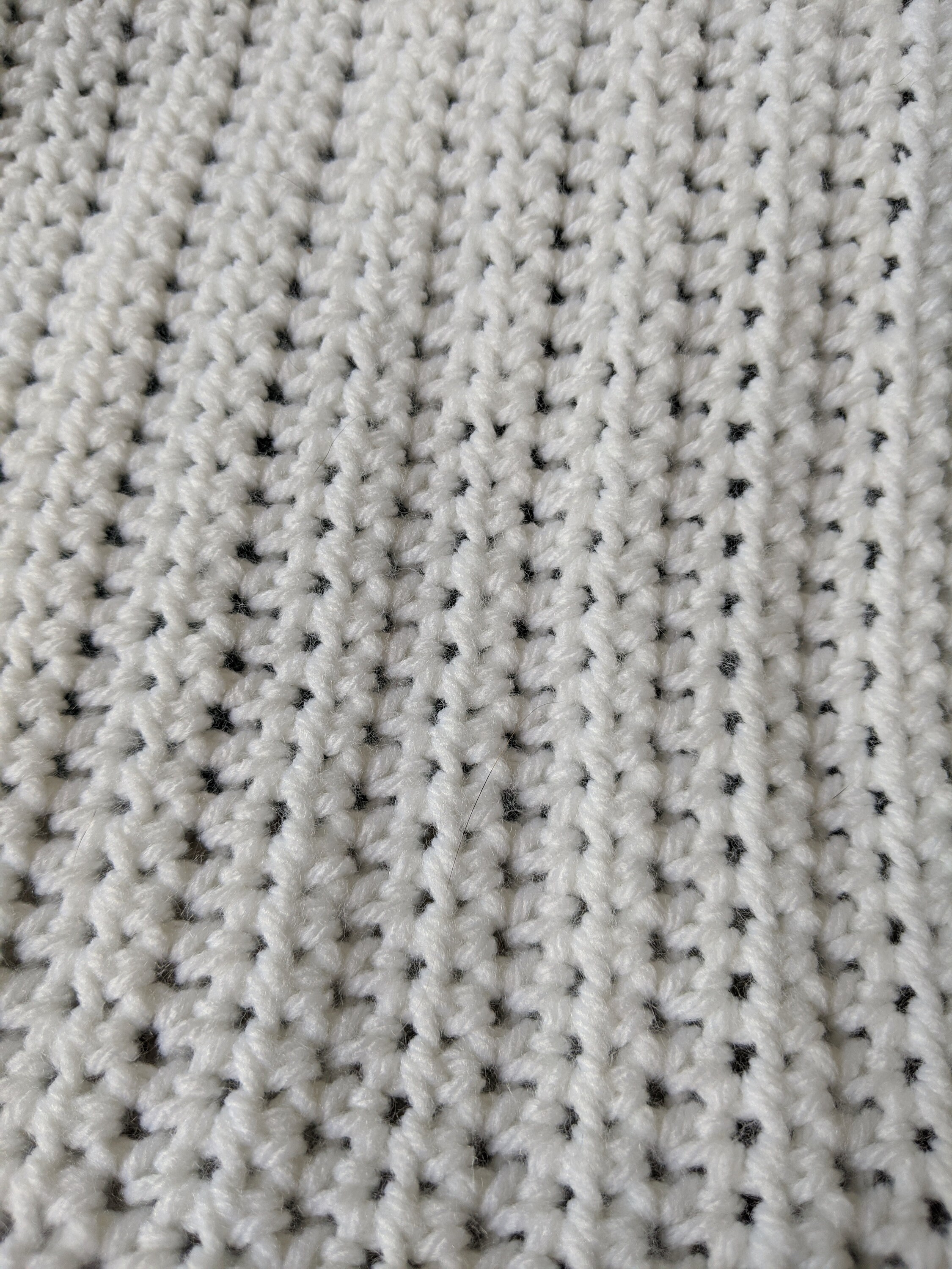 White and Navy Blue Crochet Throw Blanket Etsy