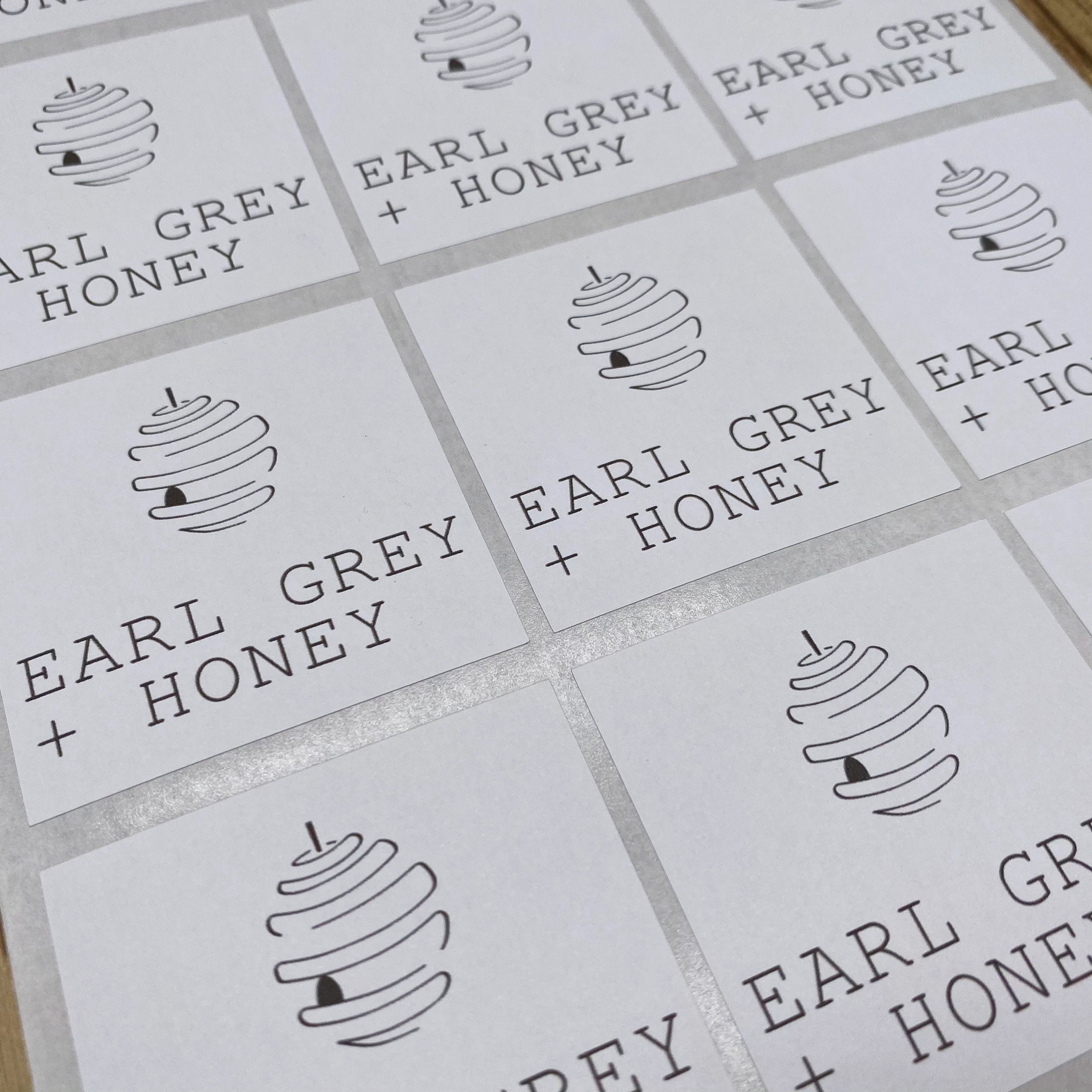 Square Logo Stickers Branded Company Round Business Etsy