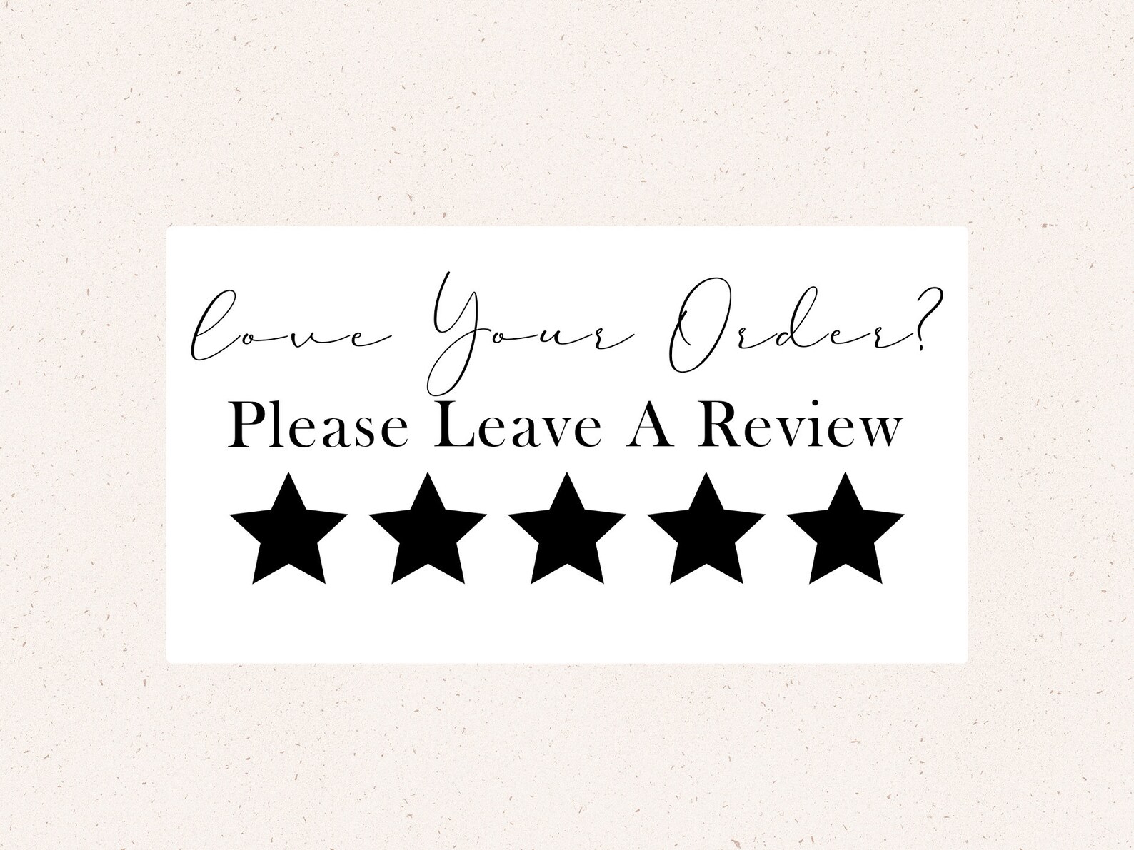 Review Stickers Love Your Order Labels Business Stickers | Etsy
