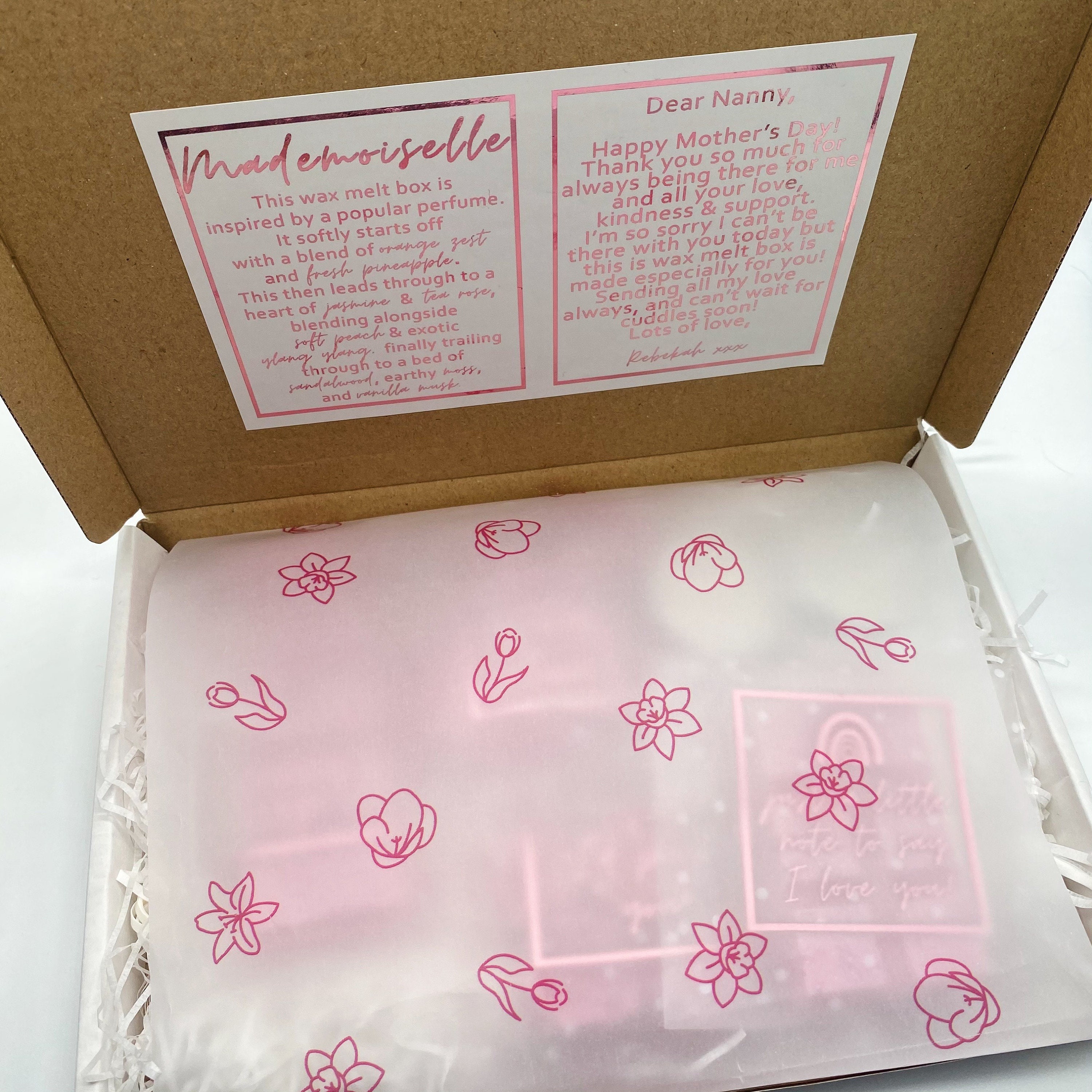 Personalised Wax Melt Gift Box Etsy