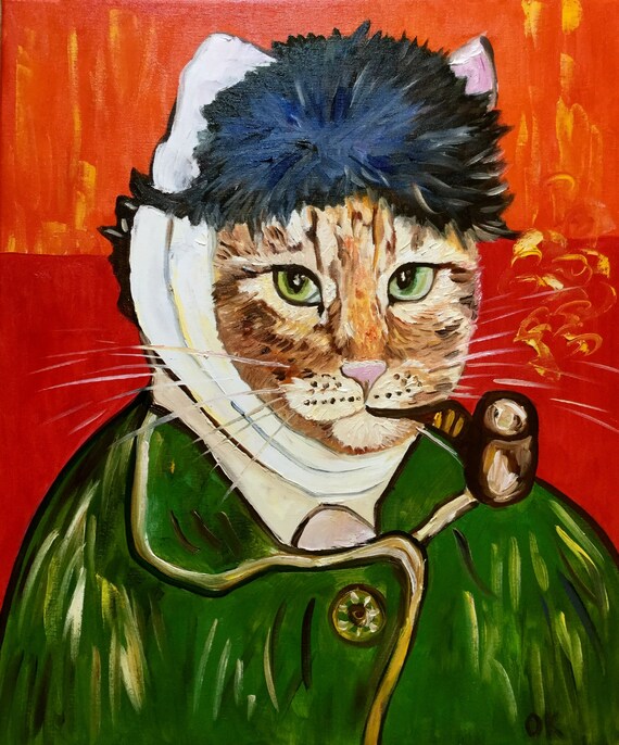 vincent van gogh cat painting