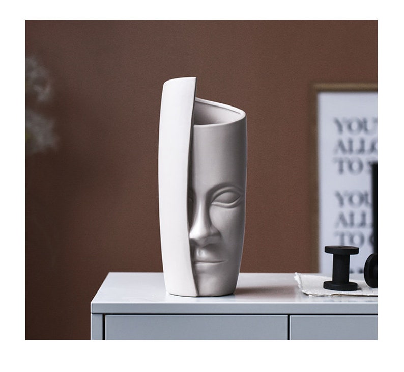 Lovely Christmas Gift Best Gif Home Decor Vase Unique Decorative Flower Vase Perfect Birthday Gift Face Flower Vase Nice Flower Vase