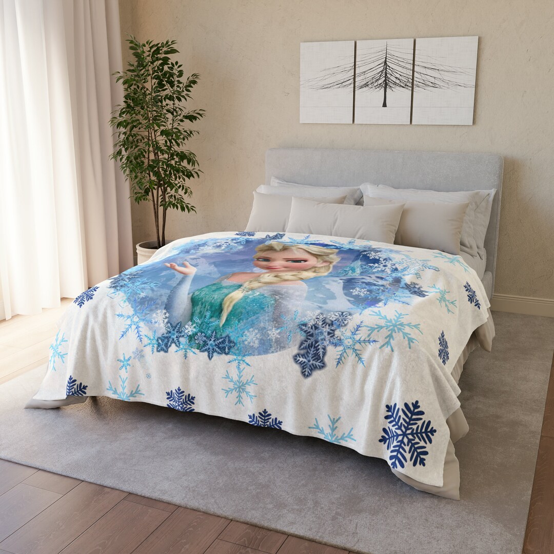 Elsa Frozen Polyester Blanket Etsy