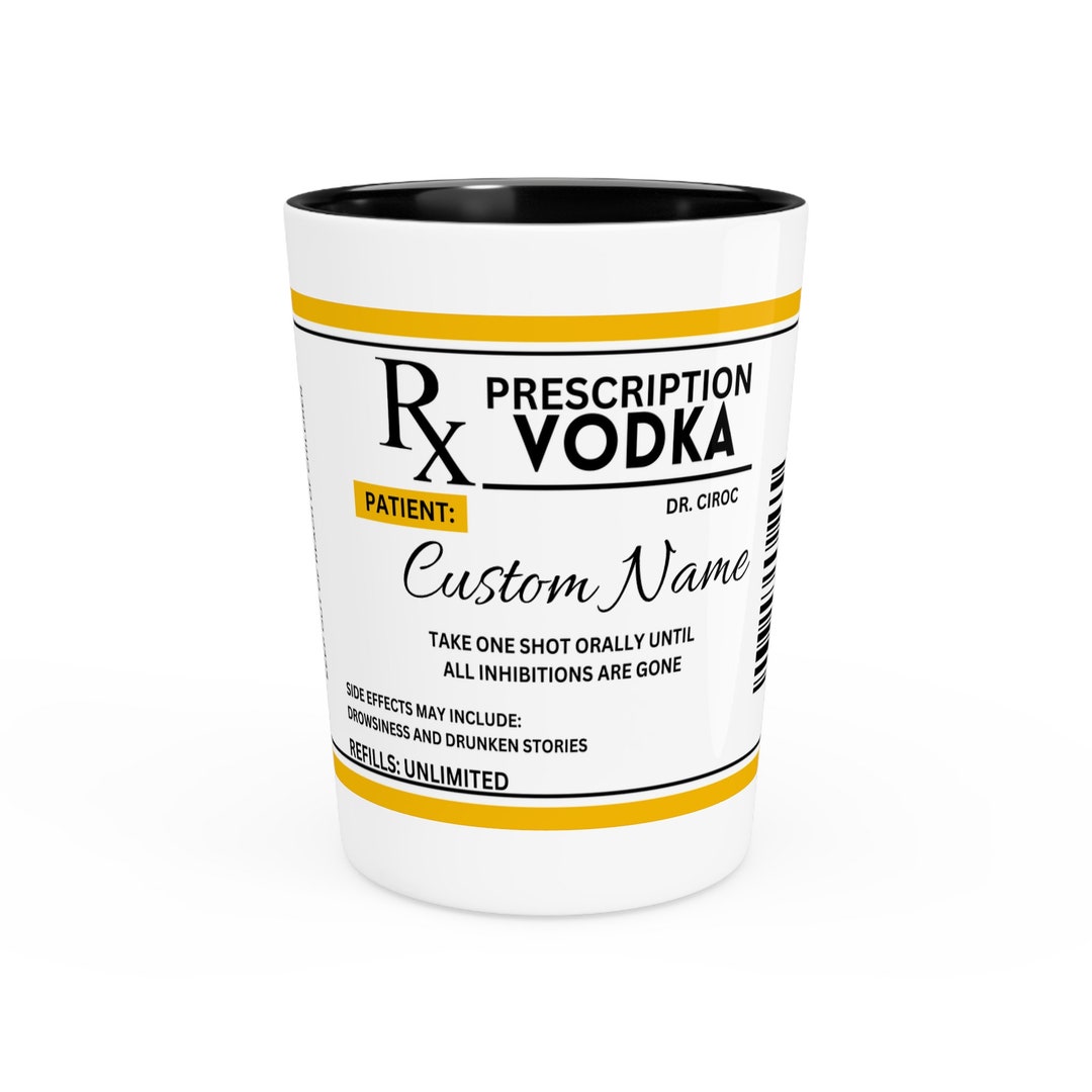 Custom Shot Glass Funny Shot Glass Party Favor Funny Etsy