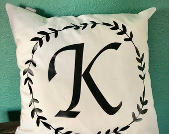 personalized pillow, initial pillow, letter pillow, customized pillow, wedding shower gift