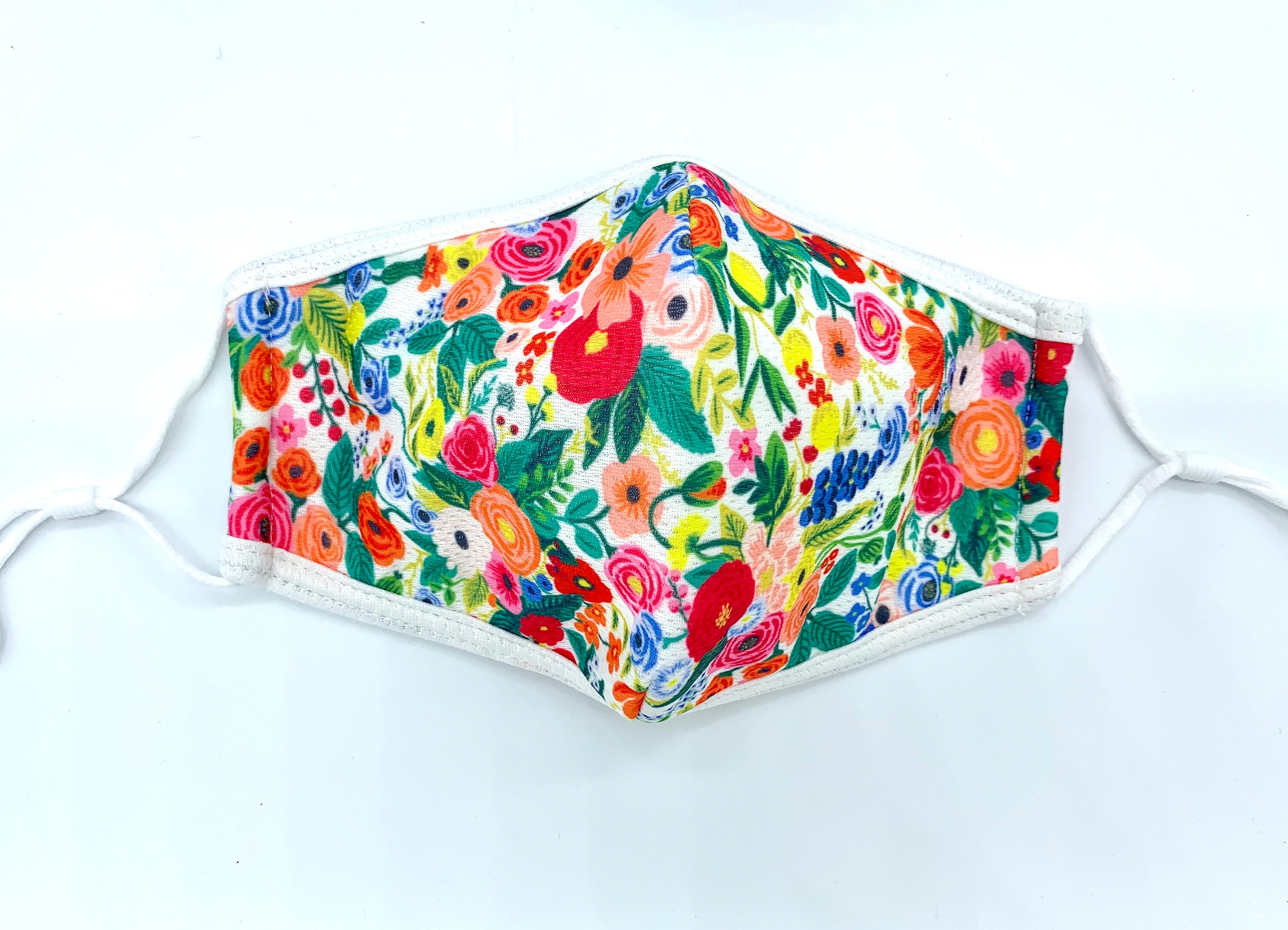 Garden Floral Face Masks With Adjustable Loops / Adult Fabric Etsy