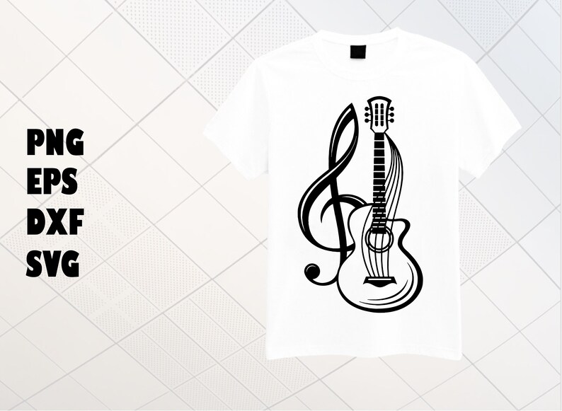 music svg clef svg silhouette svg file for cricut clipart music notes svg guitar svg cut file