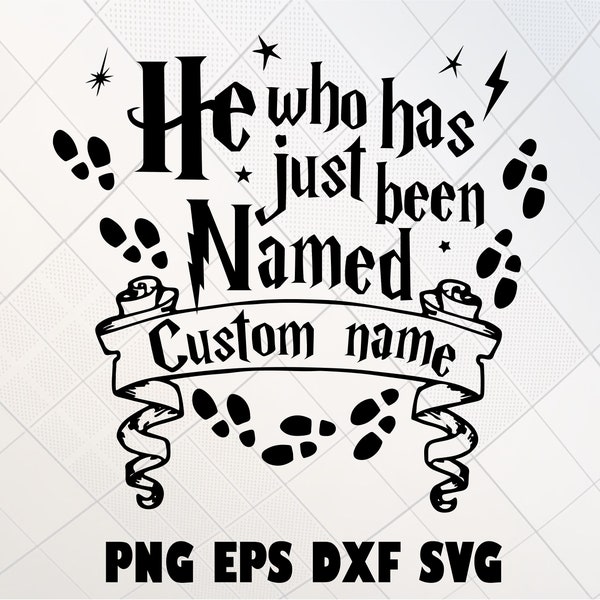 he who has just been named svg, childbirth svg, newborn baby svg, custom baby name svg, silhouette, clipart, silhouette, svg file for cricut