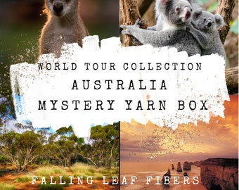 Australia- World Tour Collection-May- Hand Dyed Yarn Mystery Box