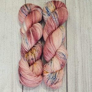 Whispers- Hand Dyed Yarn on Extrafine Superwash Merino