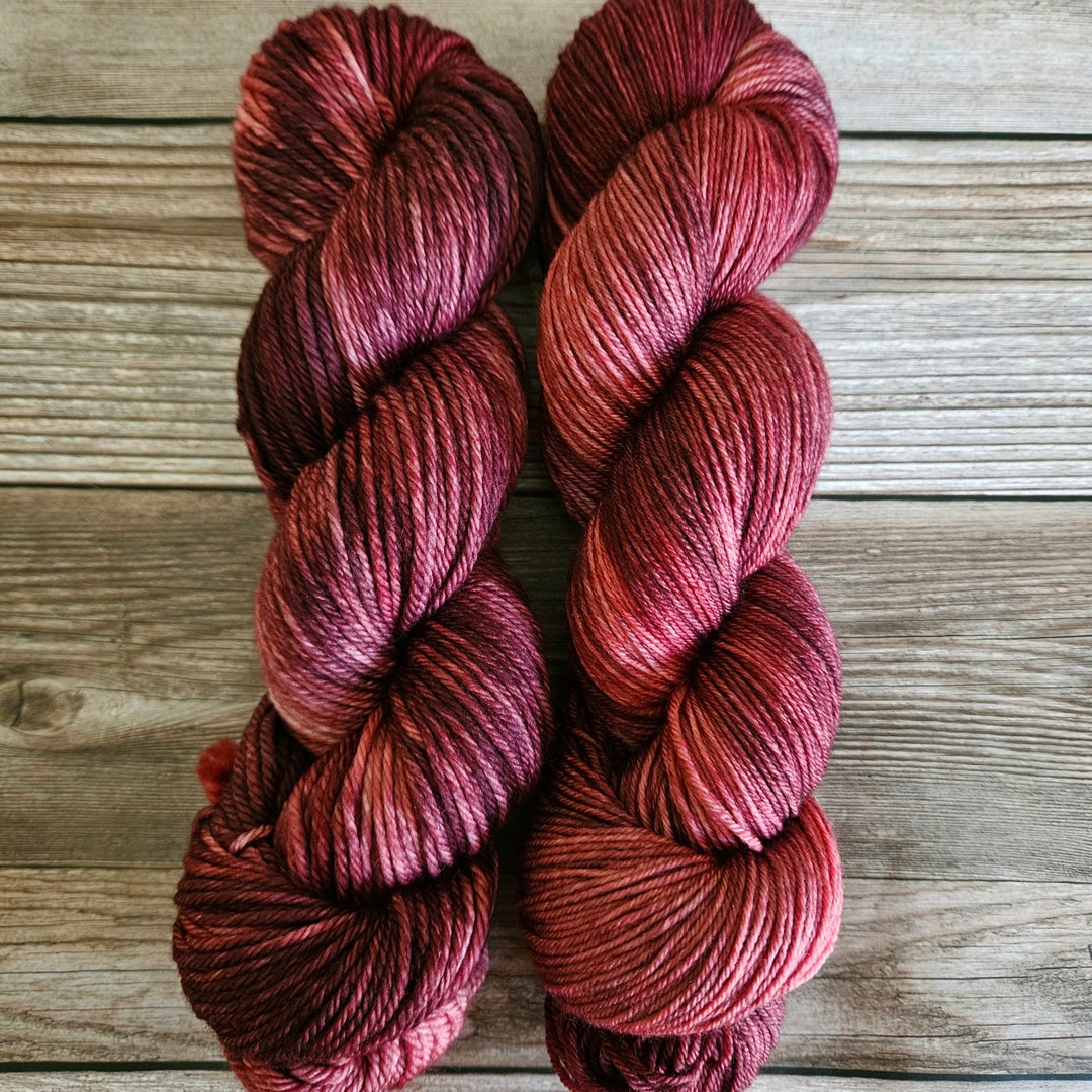 Maple Yarn Mahogany Maple Hand Dyed Yarn on Extrafine Superwash Merino - Etsy