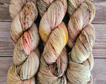 Herfstcottage handgeverfd garen op extrafine Superwash-merino