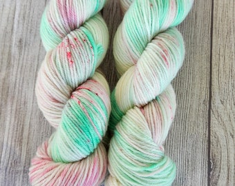 Watermelon Refresh Hand Dyed Yarn on Extrafine Superwash Merino