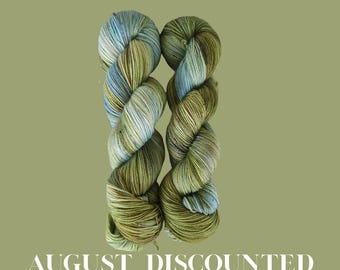 Lakeview - Couleur discount du mois d'août - Fil teint à la main sur laine mérinos extrafine Superwash