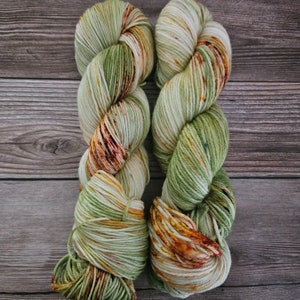Pumpkin Patch Hand Dyed Yarn on Extrafine Superwash Merino