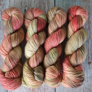 Appalachian Christmas-Hand Dyed Yarn on Extrafine Superwash Merino
