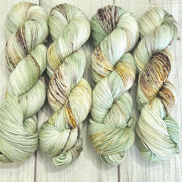 Sage Advice Hand Dyed Yarn on Extrafine Superwash Merino