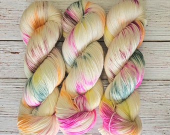 Bloom Hand Dyed Yarn on Extrafine Superwash Merino