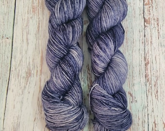 Silent Night Hand Dyed Yarn on Extrafine Superwash Merino