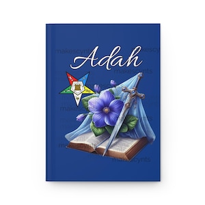 Order of the Eastern Star Point Journal, Adah Custom Print Notepad - Etsy