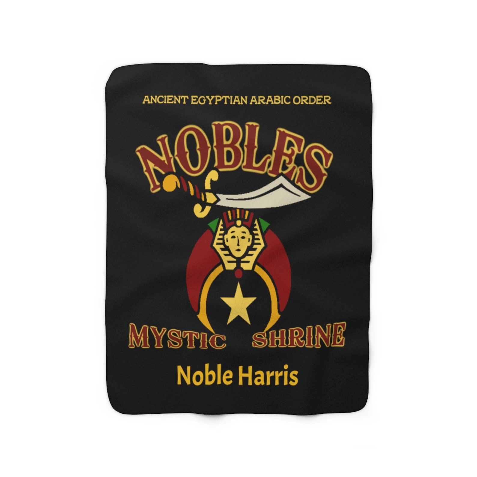 Shriners Blanket Custom Throw with Personalized Name AEAONMS Etsy
