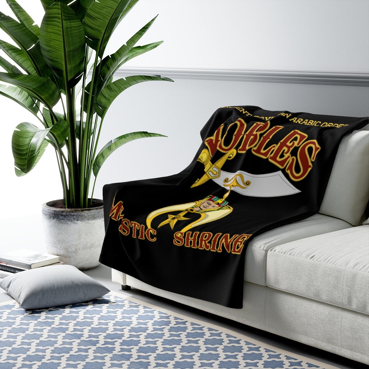 Shriners Blanket Custom Throw with Personalized Name AEAONMS Etsy