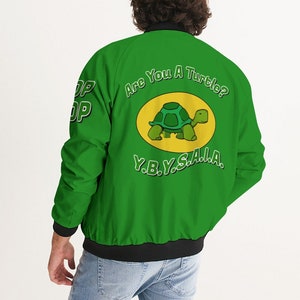 Are You A Turtle Bomber Jacket YBYSAIA Bloop Bloop