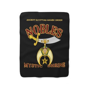 Shriners Blanket, Custom Throw with Personalized Name, AEAONMS
