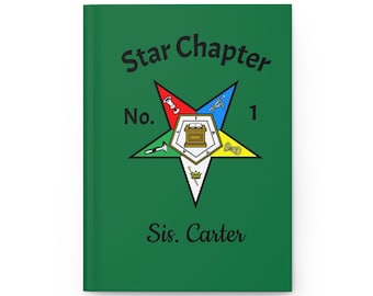 Order of the Eastern Star Journal, Custom Print Notepad, Notebook, OES Journal