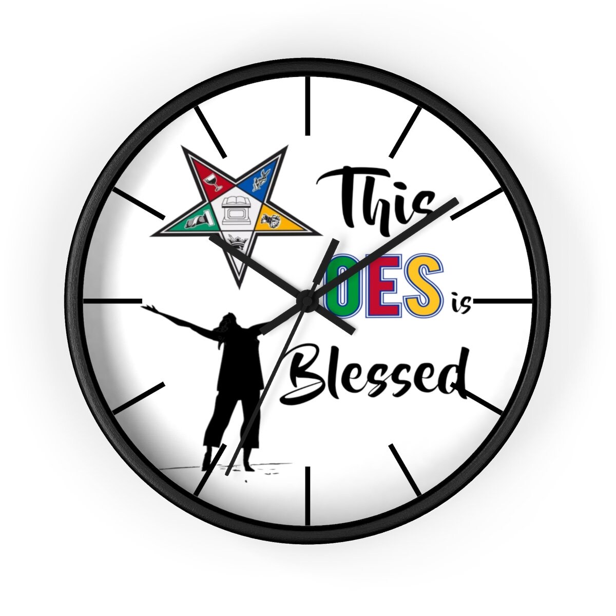 Order of Eastern Star Wall Clock OES 10