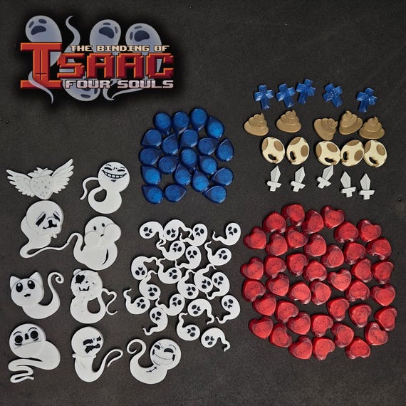 Binding of Isaac Four Souls - Maximum Chaos Token Set - Etsy