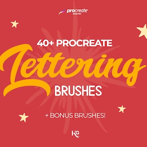 40+ Procreate Lettering Brushes.